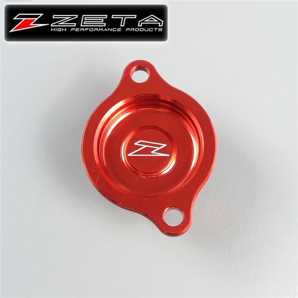 ◇CRF250R/'04-'09 CRF250X/'04-'14 ZETA オイルフィルターカバー レッド 展示品 (ZE90-1053)｜motobox