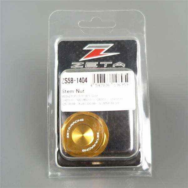 ◇ZETA CNC ステムナット ゴールド M22×27-P1.0 H18.5 展示品 MT-09 