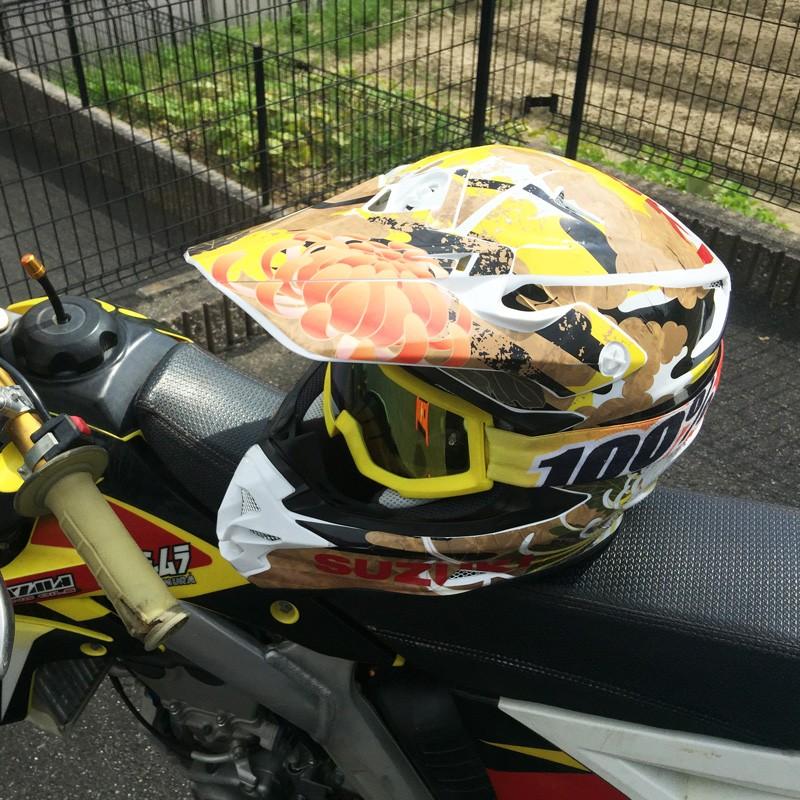 わわわ　カスタムヘルメット ショウエイ VFX-W VFX-WR アライ V-CROSS4 和柄 オフロードヘルメット