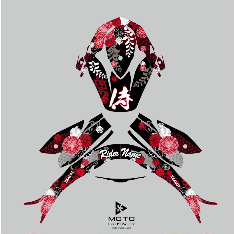 ZEALOT MadJumper マッドジャンパー2 和柄 オフロードヘルメット