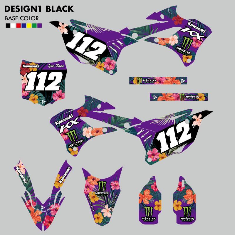 セミオーダー グラフィックデカール フルキット カワサキ KX85