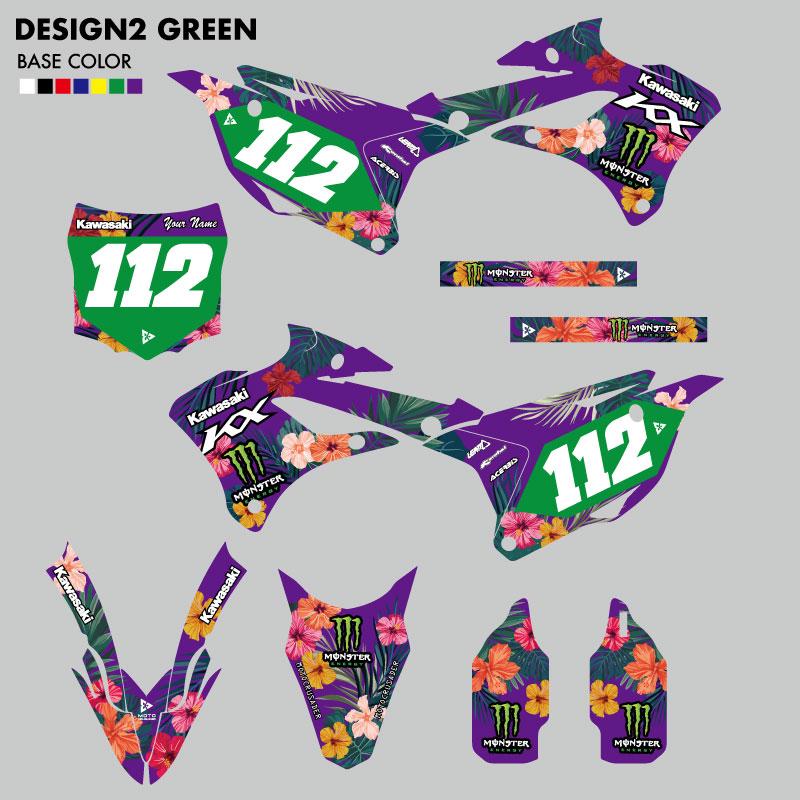 セミオーダー グラフィックデカール フルキット カワサキ KX85 KX112