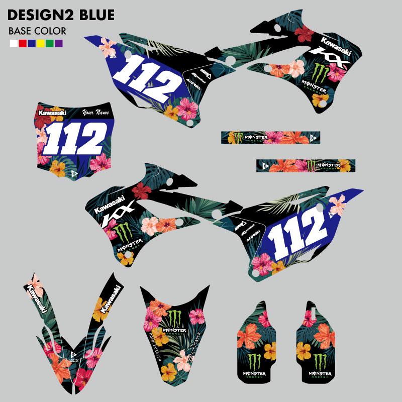 セミオーダー グラフィックデカール フルキット カワサキ KX85