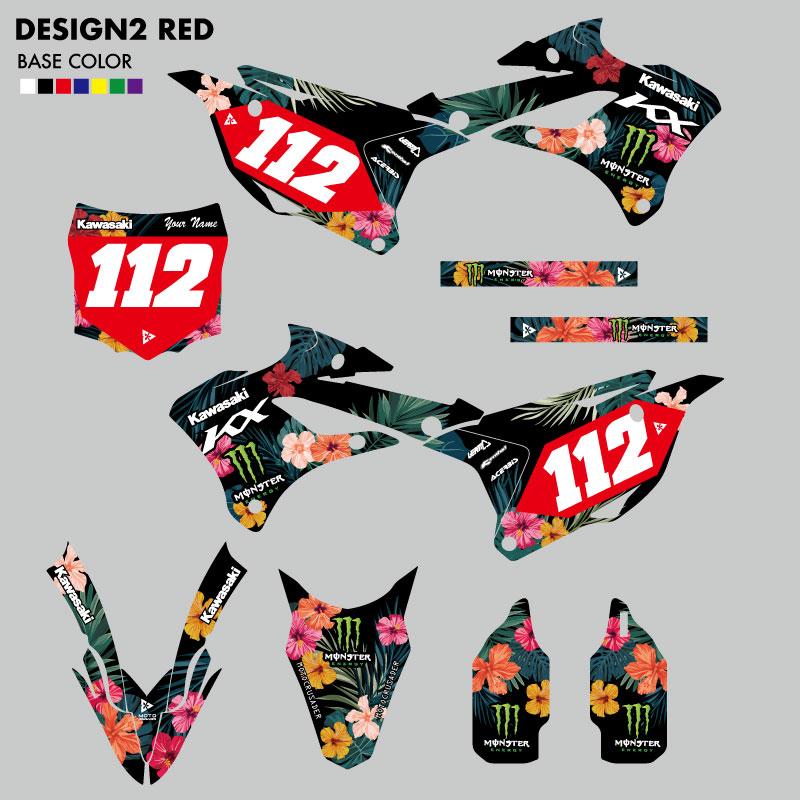 セミオーダー グラフィックデカール フルキット カワサキ KX85