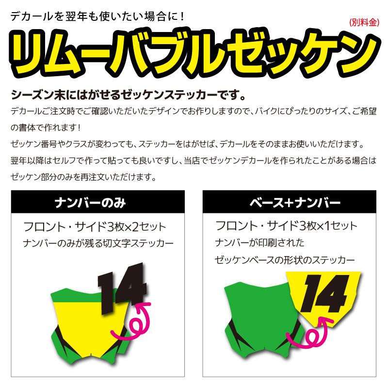 セミオーダー グラフィックデカール フルキット カワサキ KX85 KX112