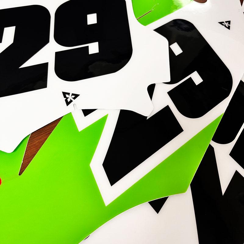 セミオーダー カワサキ KX250F'21-'24 KX450F'19-'23 ゼッケン