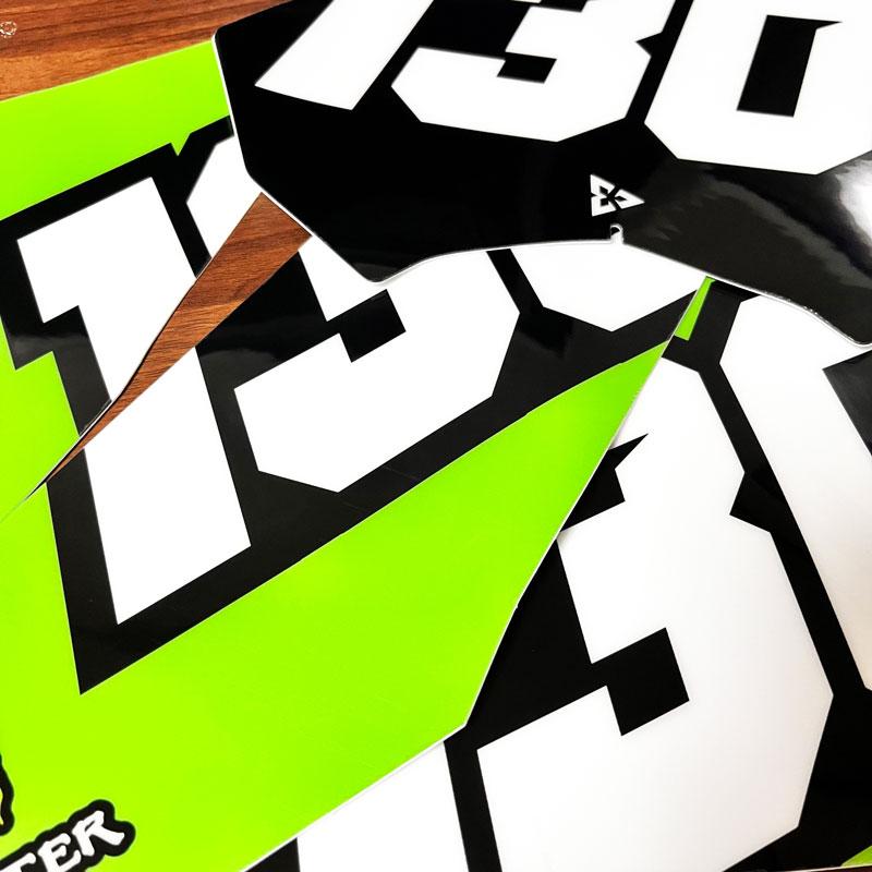 セミオーダー カワサキ KX450F '24-'25 KX250F'25 ゼッケンデカール
