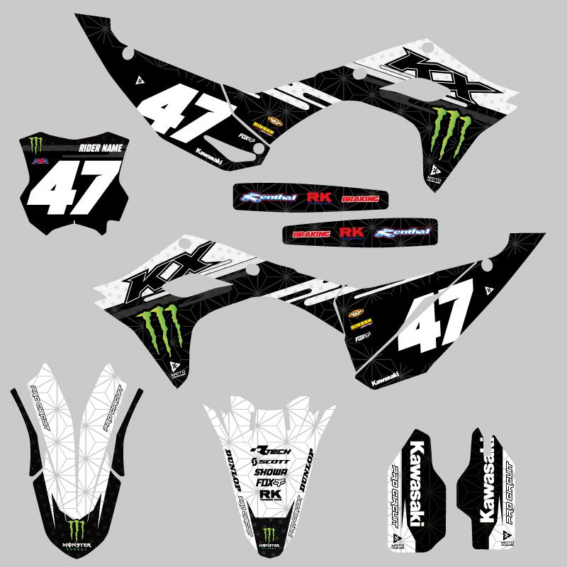 セミオーダー グラフィックデカール フルキット カワサキ KX450F