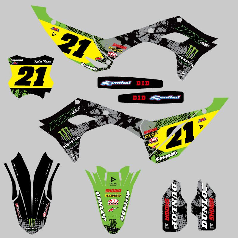セミオーダー グラフィックデカール フルキット カワサキ KX450F '24