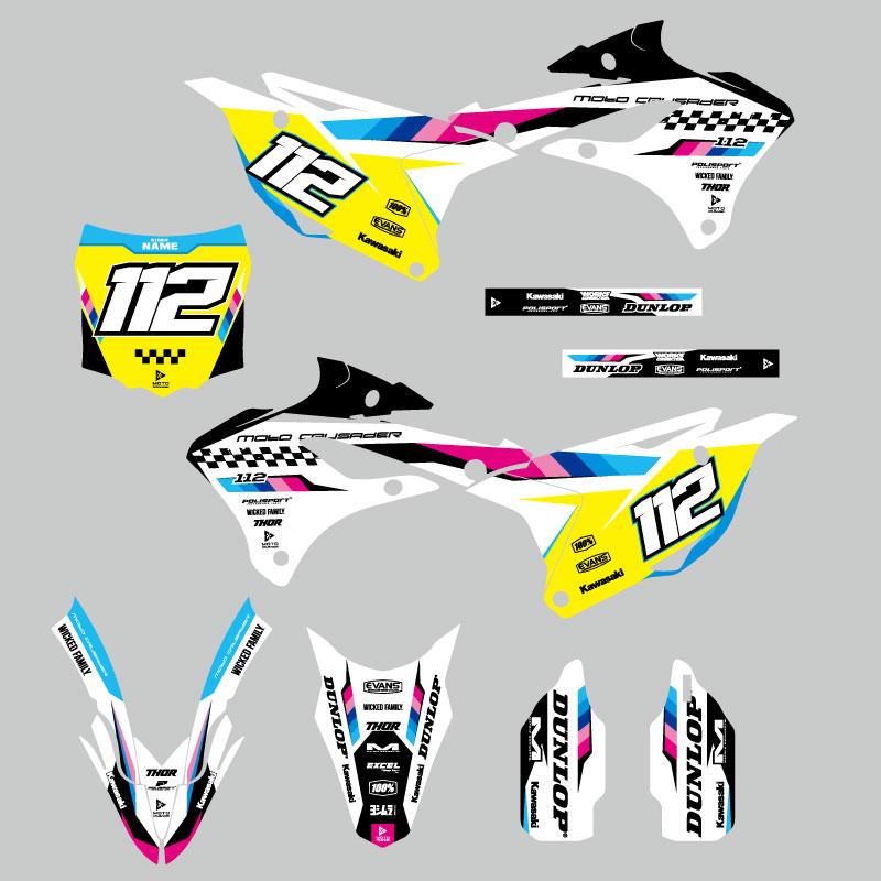 セミオーダー グラフィックデカール フルキット カワサキ KX85 KX112