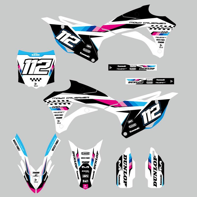 セミオーダー グラフィックデカール フルキット カワサキ KX85'14-'21