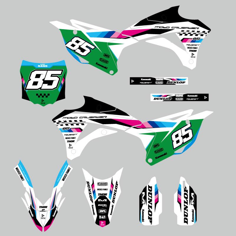 mwuaad210様　オーダー専用ページ セミオーダー グラフィックデカール フルキット カワサキ KX85 KX112