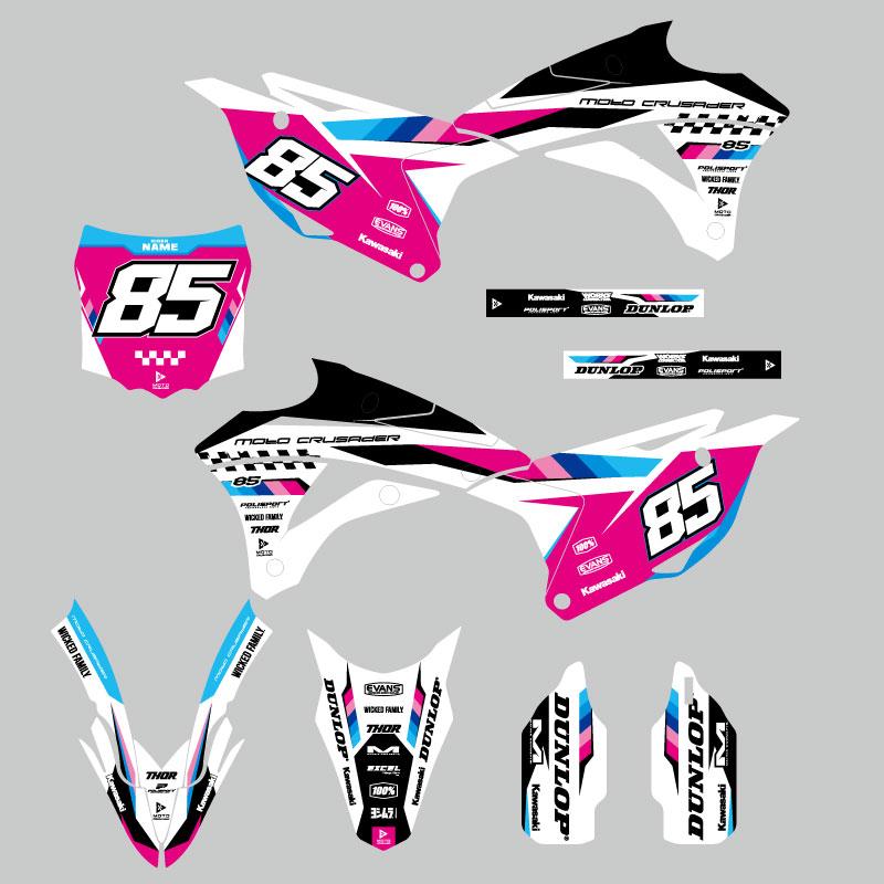 セミオーダー グラフィックデカール フルキット カワサキ KX85'14-'21