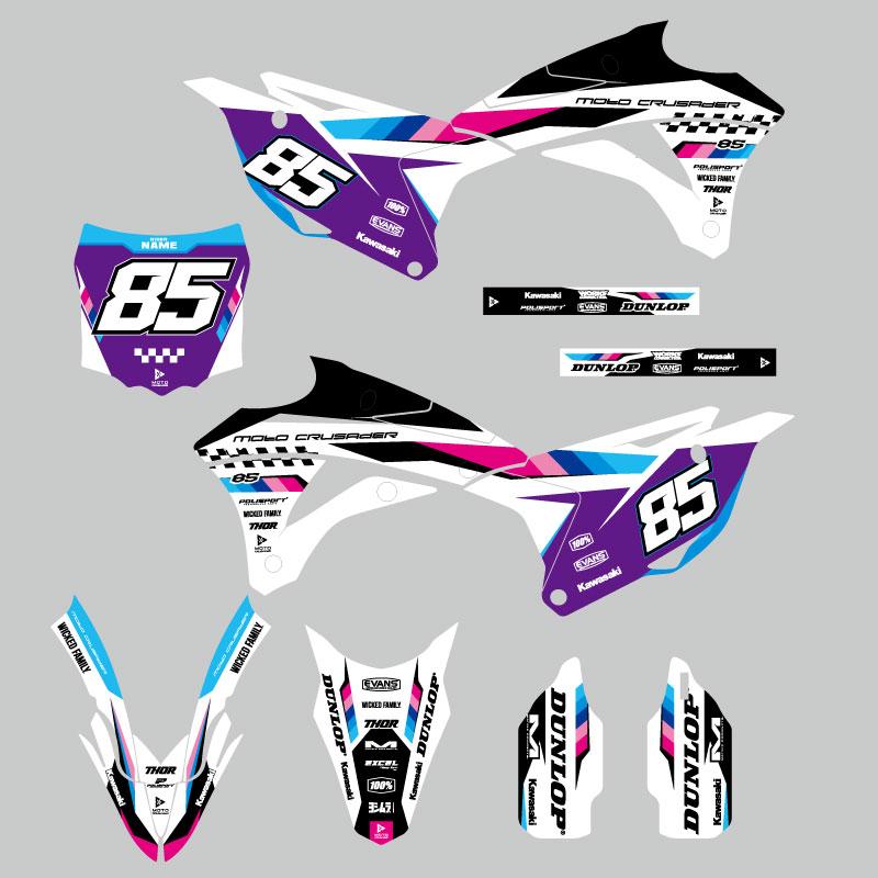 セミオーダー グラフィックデカール フルキット カワサキ KX85'14-'21