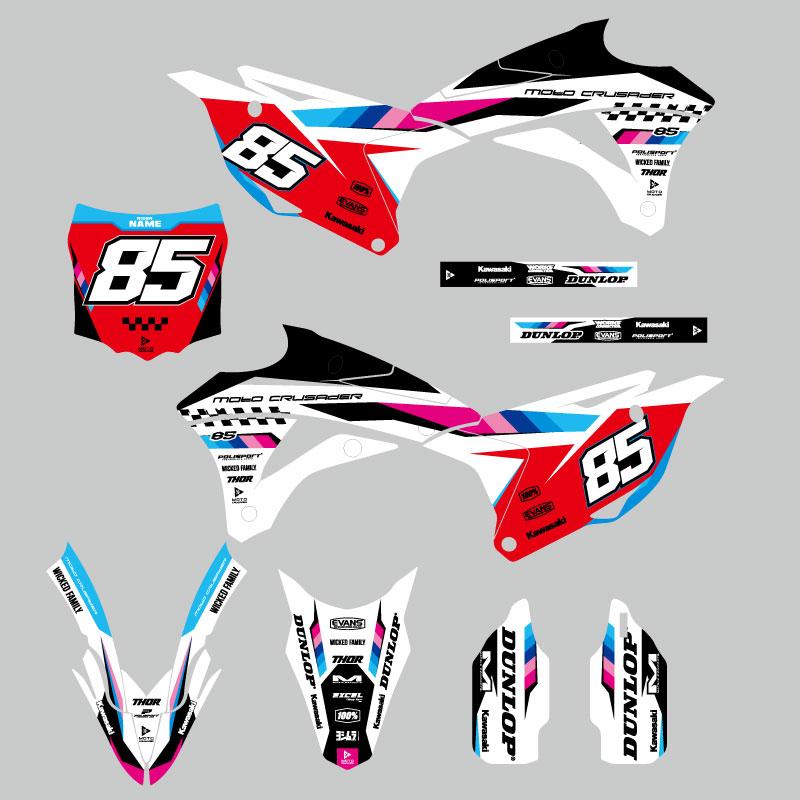 セミオーダー グラフィックデカール フルキット カワサキ KX85'14-'21