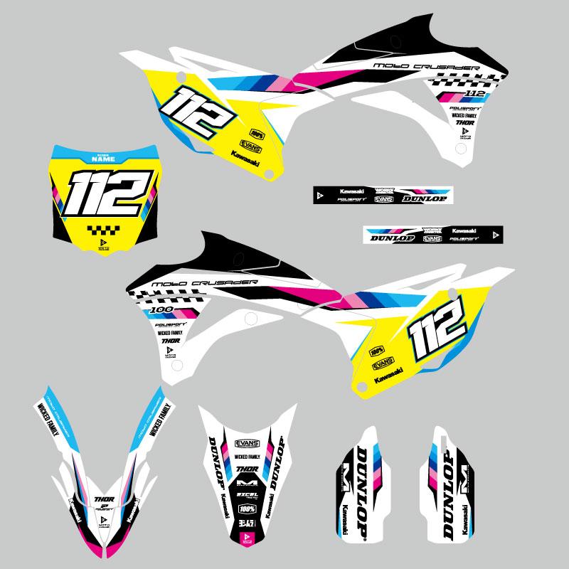 セミオーダー グラフィックデカール フルキット カワサキ KX85'14-'21