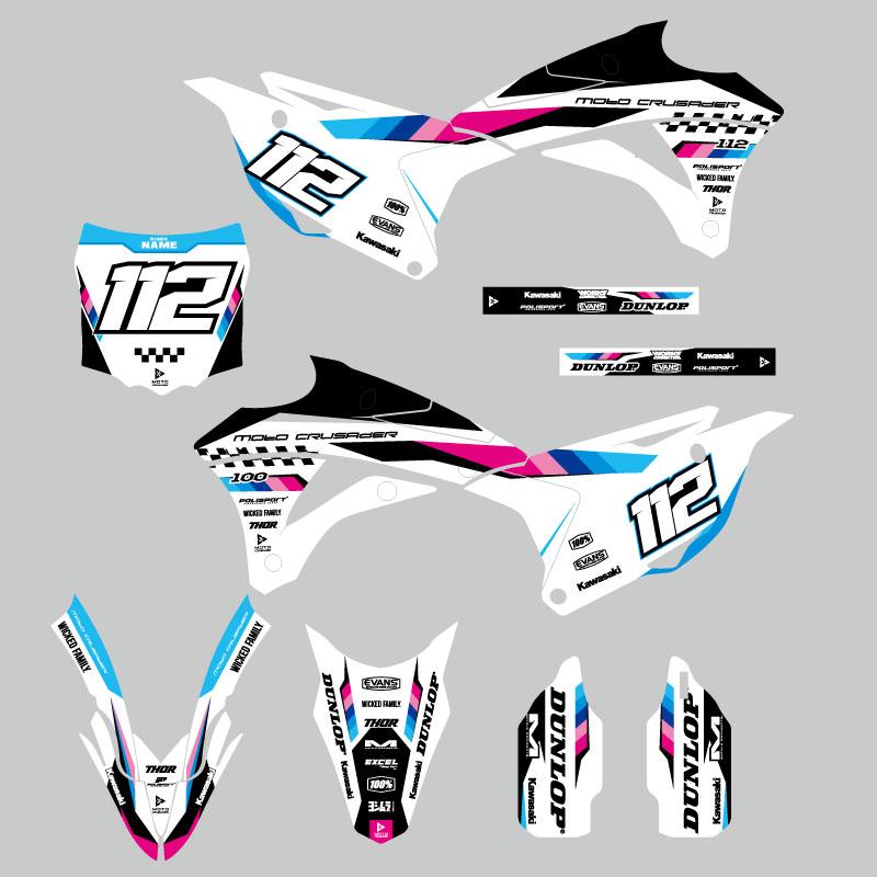 セミオーダー グラフィックデカール フルキット カワサキ KX85'14-'21