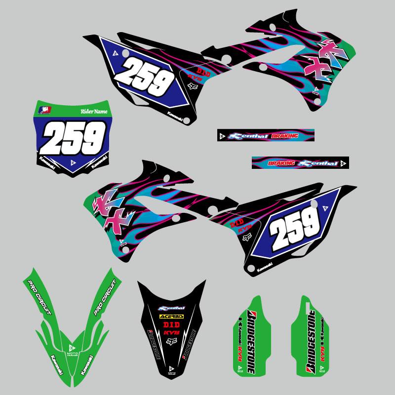 セミオーダー グラフィックデカール フルキット カワサキ KX85 KX112
