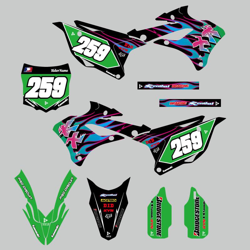 セミオーダー グラフィックデカール フルキット カワサキ KX85 KX112
