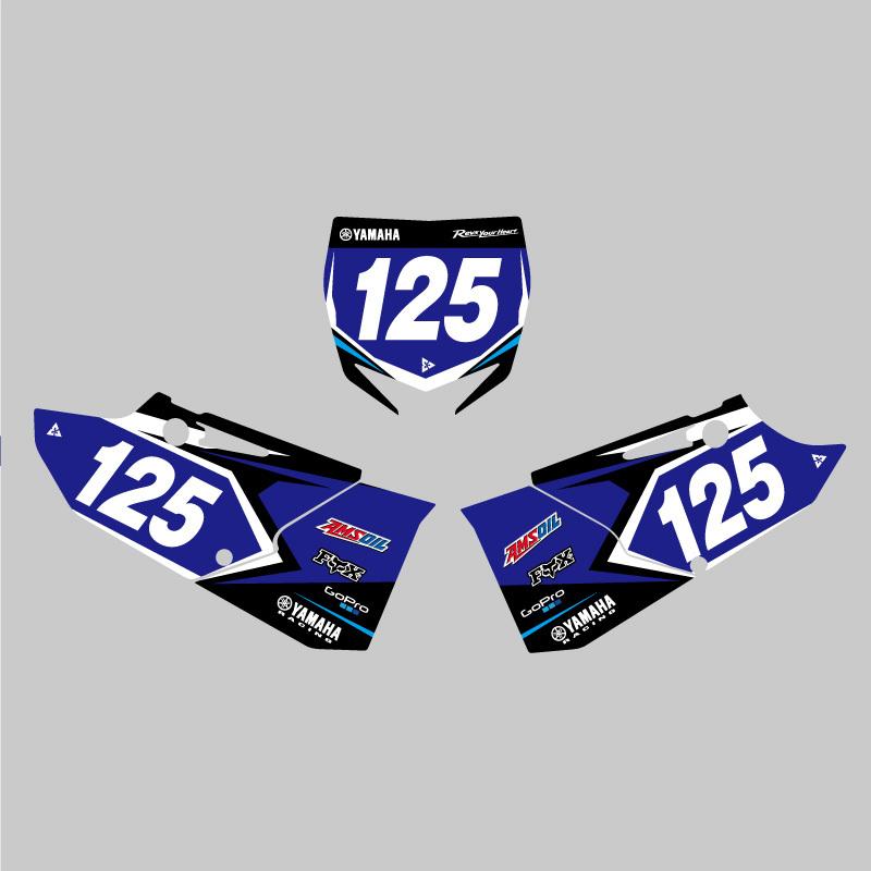 グラフィックデカール ゼッケンセット YZ125 YZ250 '15-'21/ YZ125X