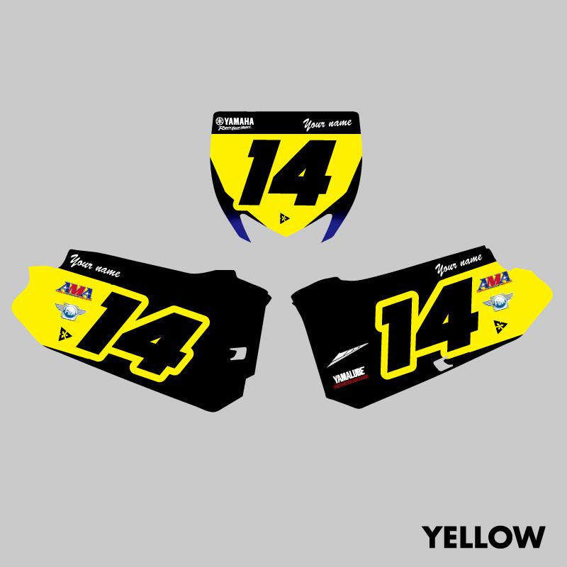 セミオーダー ヤマハ YZ85'22-'26 ゼッケンデカールセット : Moto