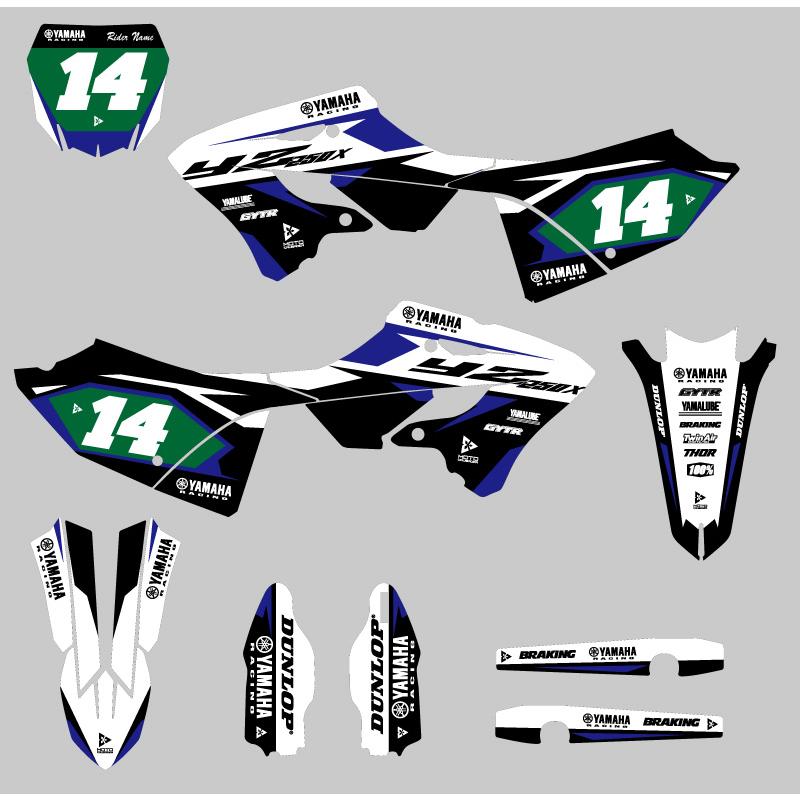 パーツ YZ250X 125X YZ125 YZ250 グラフィックデカール フルキット ヤマハ YZ125 YZ250 2022 2023 2024
