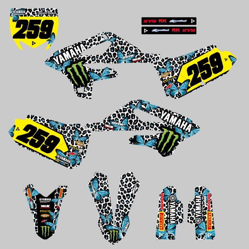 激レア☆ エンペラー ブルーメッキボディ　＆　ドレスアップステッカー セミオーダー グラフィックデカール フルキット ヤマハ YZ85 2022 2023