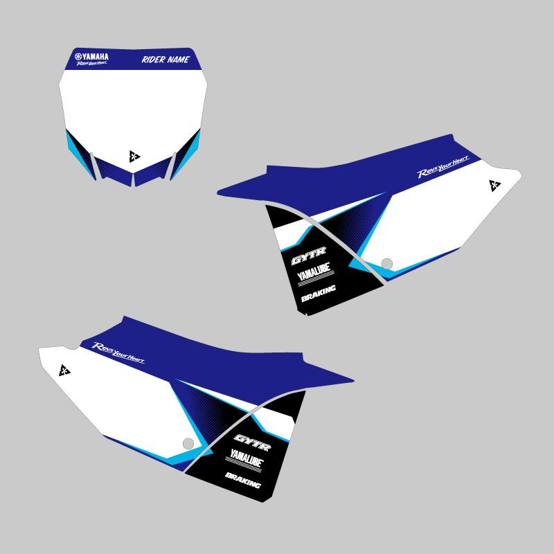 ゼッケンデカールセット ヤマハ YZ125 YZ250 2022 2023 2024