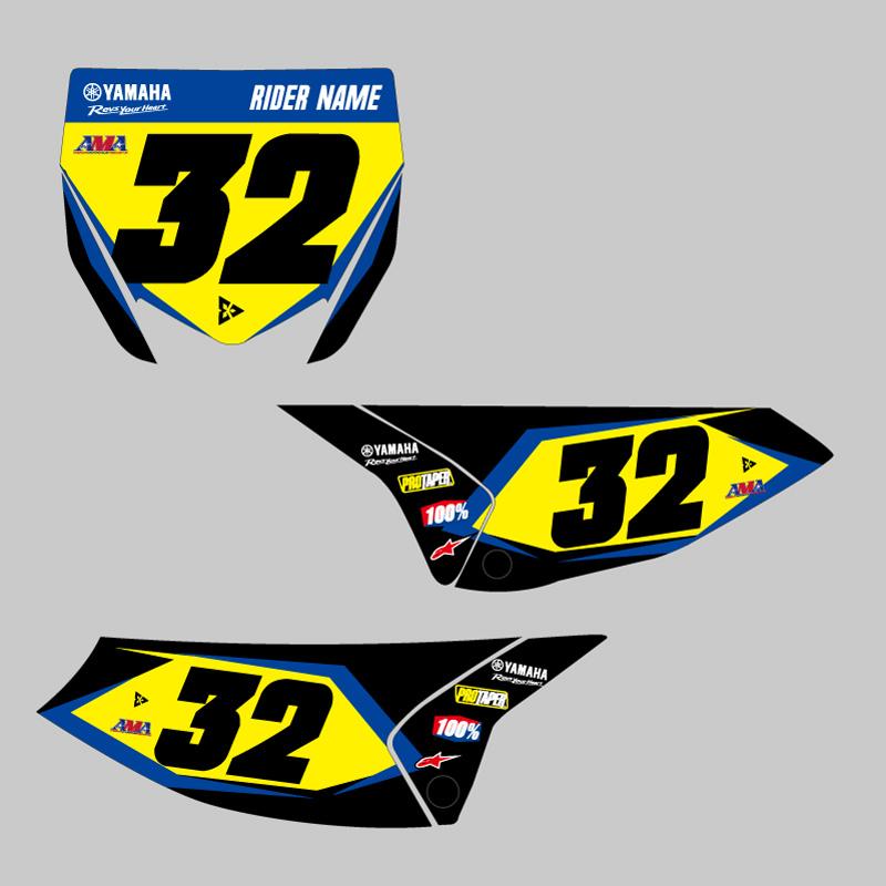 セミオーダー ヤマハ ヤマハ YZ65 '18-'26 ゼッケンデカールセット