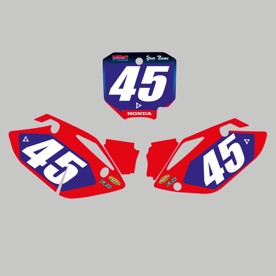 セミオーダー ホンダ CRF150R '07-'21 ゼッケンデカールセット : Moto
