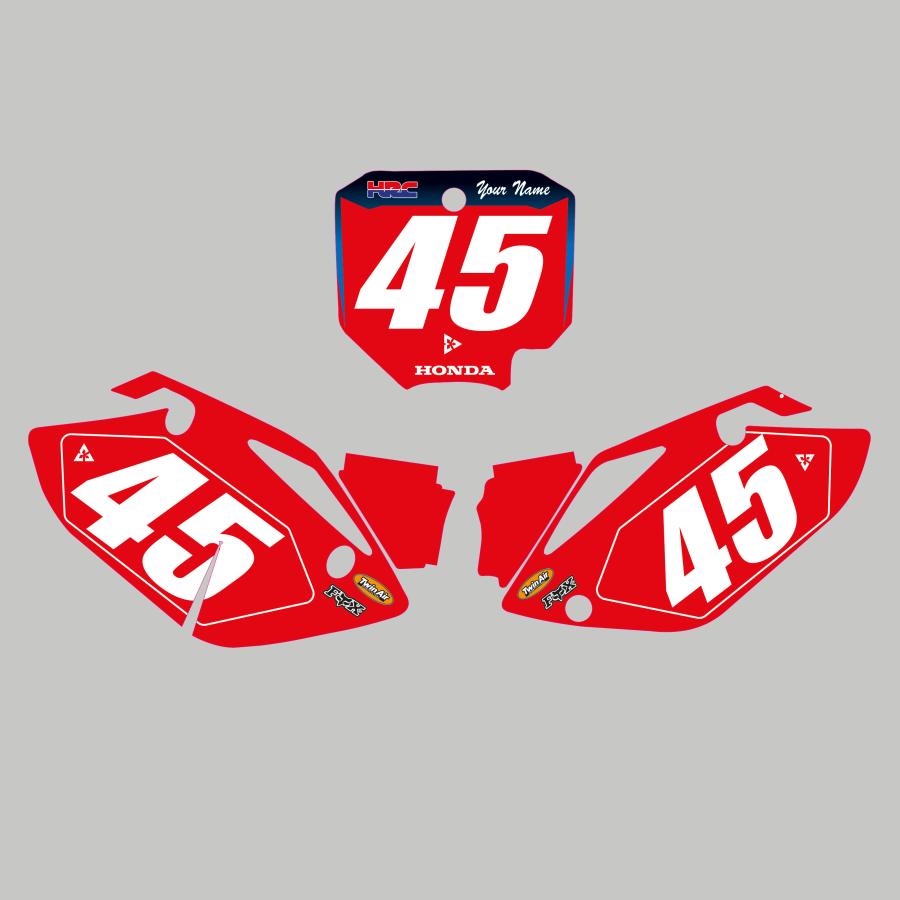 セミオーダー ホンダ CRF150R '07-'21 ゼッケンデカールセット : Moto