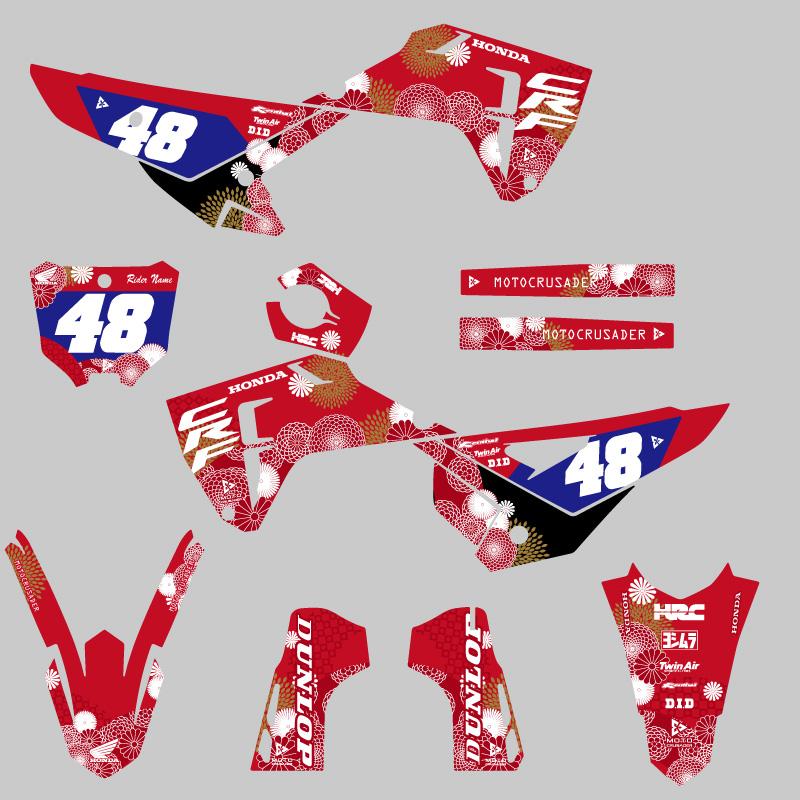 セミオーダー グラフィックデカール フルキット ホンダ CRF250R 