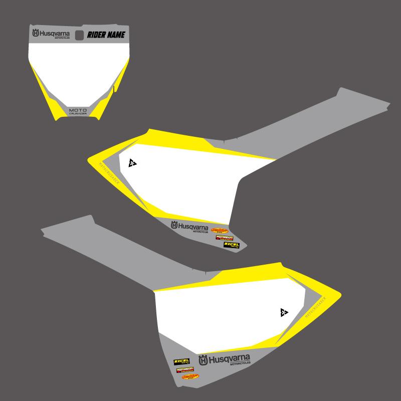 グラフィックデカール ゼッケンセット TC85 '18-'24 : Moto Crusader