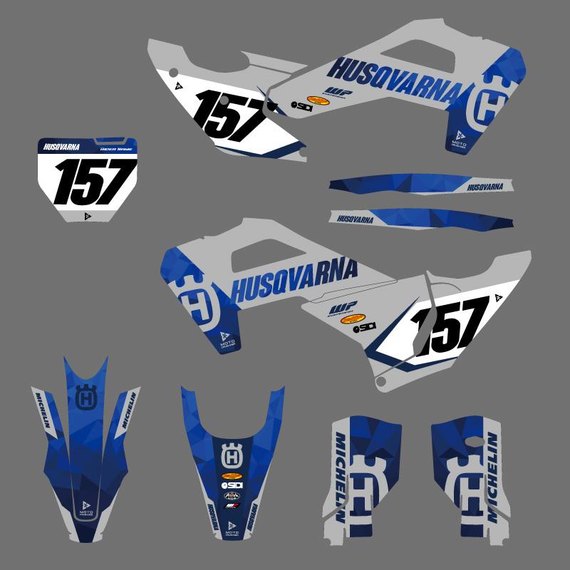 完成見本 セミオーダー グラフィックデカール フルキット ハスクバーナ TC FC