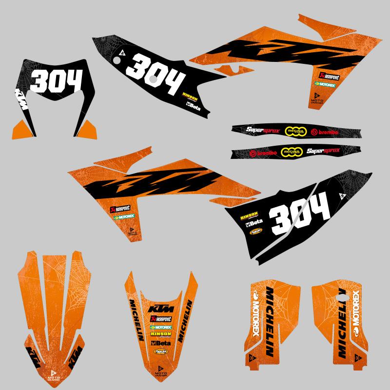 quattro様　オーダー品 セミオーダー グラフィックデカール フルキット EXC'24 SX'23-'24