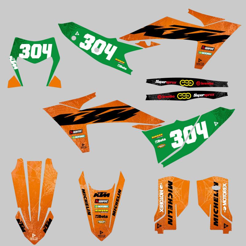 セミオーダー グラフィックデカール フルキット EXC'24 SX'23-'24