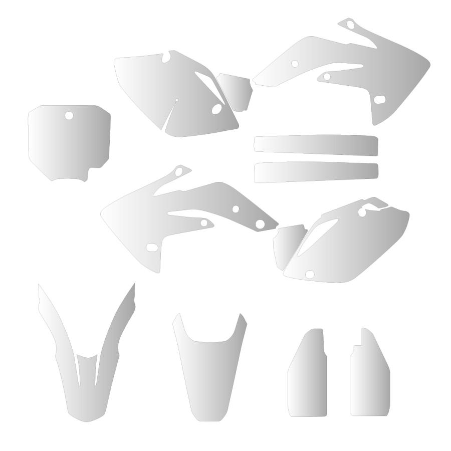 オフロードバイク外装保護用クリアデカール フルキット : Moto
