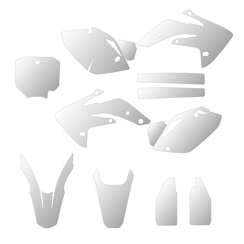 オフロードバイク外装保護用クリアデカール フルキット : Moto