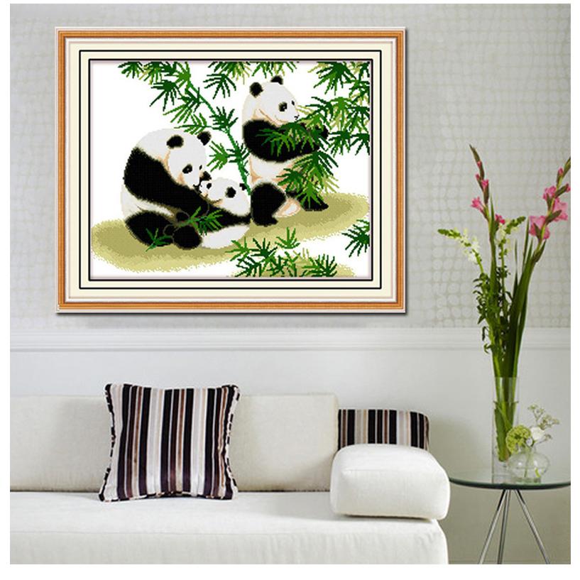 壁掛け飾り 新品 パンダ竹連画。送料無料 壁掛け輪 壁掛け飾り