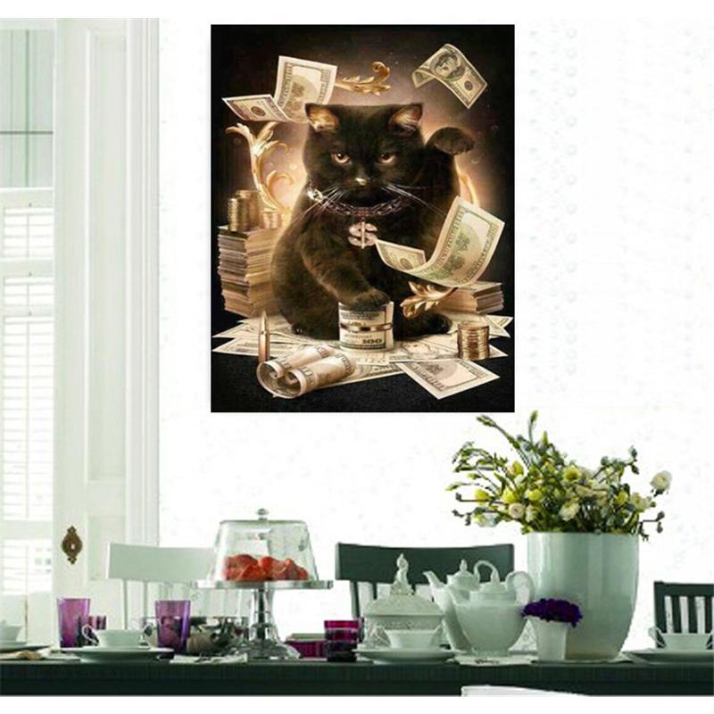 Sale 77 Off 5d刺繍 ダイヤモンド アート 黒猫 Diy招き猫 金運アップ ビーズ絵画 手作り モダン 手芸キット 壁飾り 図案 簡単 大人 子供 現代 インテリア Heartlandgolfpark Com