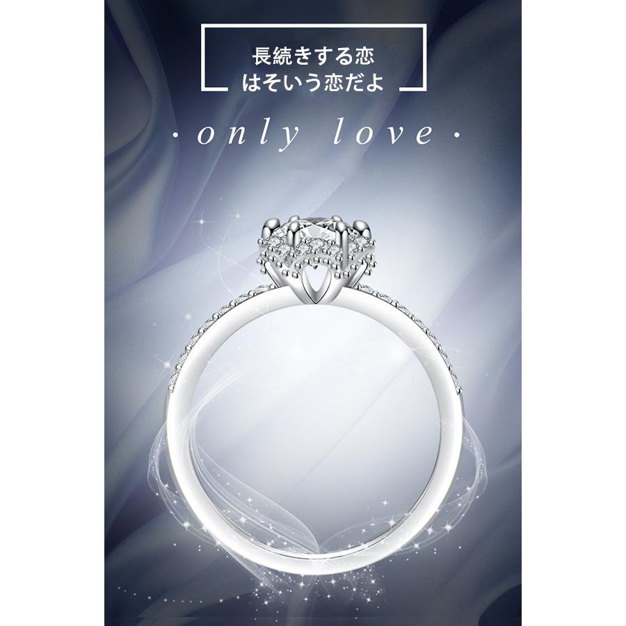 指輪 リング レディース 1カラット ダイヤモンドCZ プレゼント 華奢 6