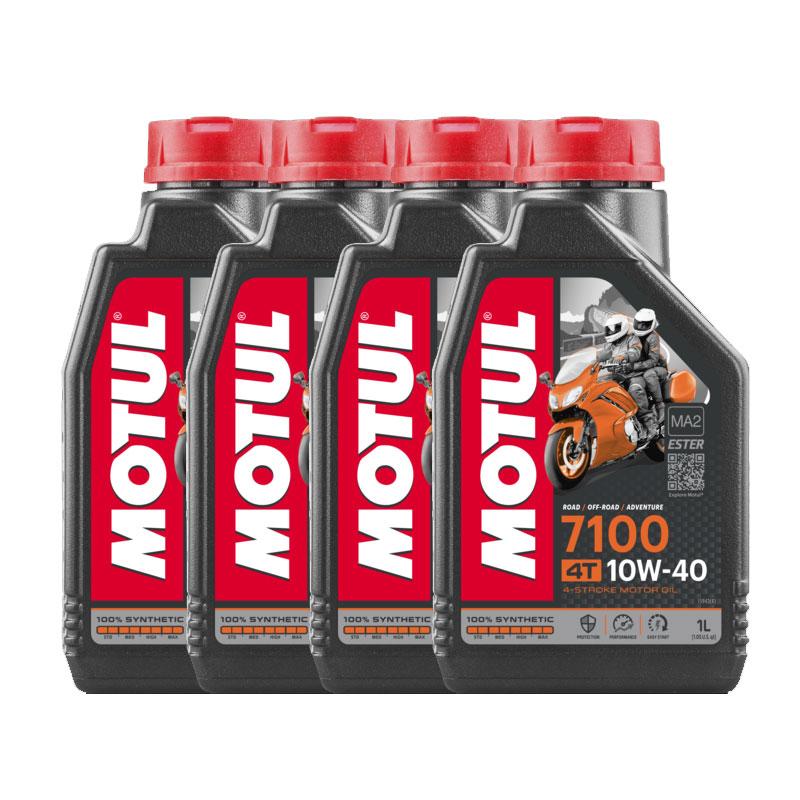 4本SETでお得！】MOTUL モチュール 7100 4T 10W-40 1L x4 バイク 100
