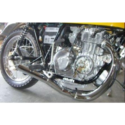 AGAIN アゲイン ストレートマフラー 64パイ メッキ CB400FOUR 空冷