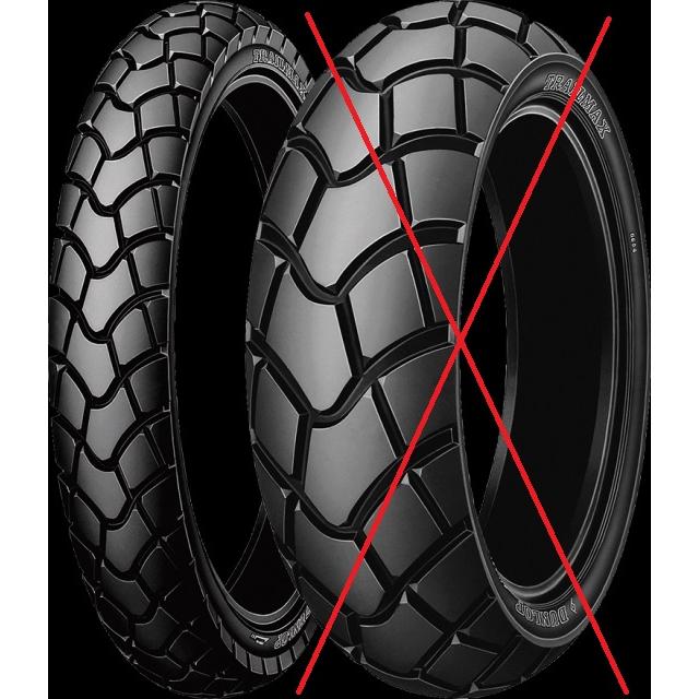ダンロップ D603 Buroro 前後セット 2.75-21 4.10-28 ほぼ新品 ☆フルセット ダンロップ Buroro D603 2.75-21 45P ＆ 4.10-18 59P