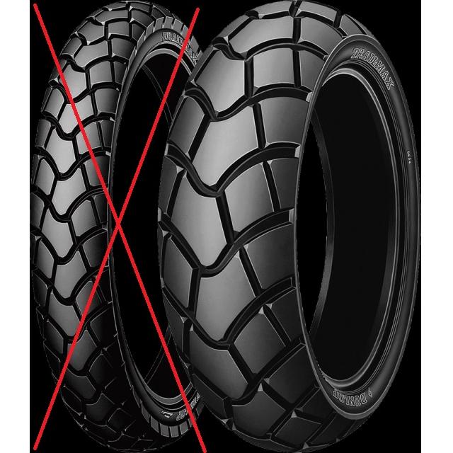 ☆製造年新しい 室内保管 ダンロップ Buroro D604 4.10-18 59P（後側