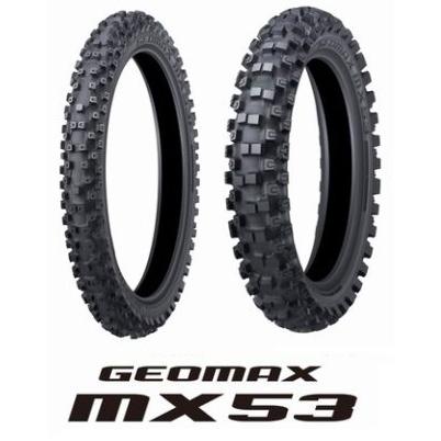 ☆製造年新しい ダンロップ新製品！ MX53 80/100-21 120/90-18 林道