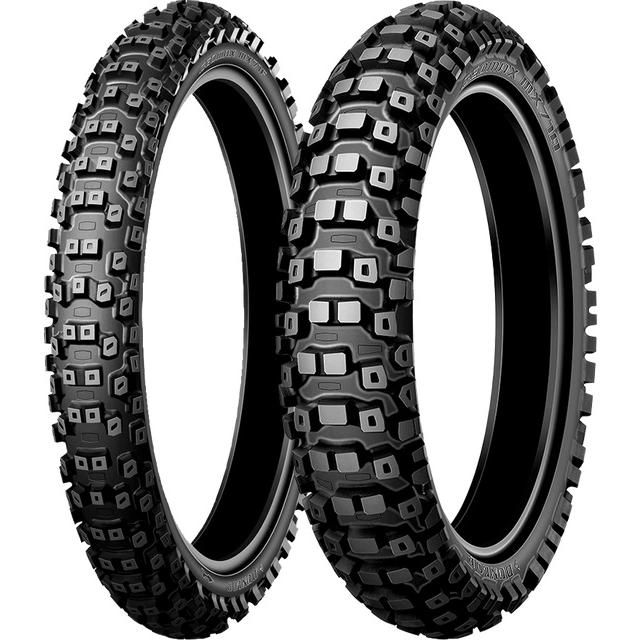 ☆前後セット 未使用 新品 DUNLOP GEOMAX MX71 70/100-17 40M & 90/100 