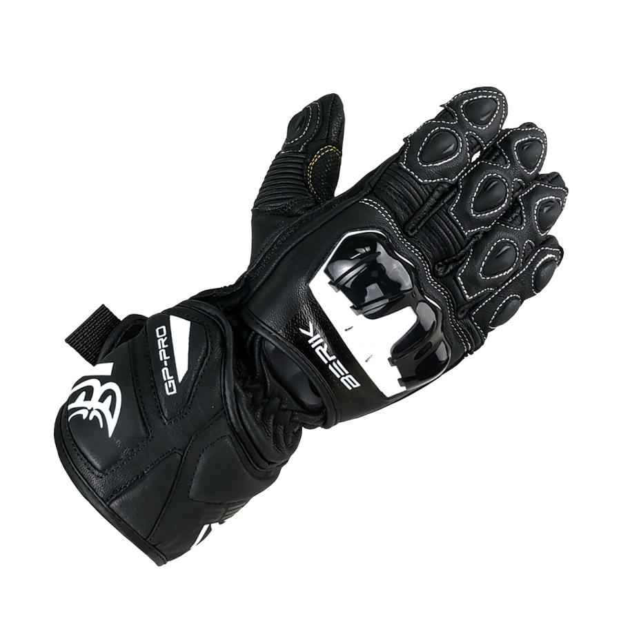 美品★BERIK レザーグローブ ブラック メンズXLサイズ BERIK】 ベリック 山羊革 ゴートレザー レーシンググローブ G-235107