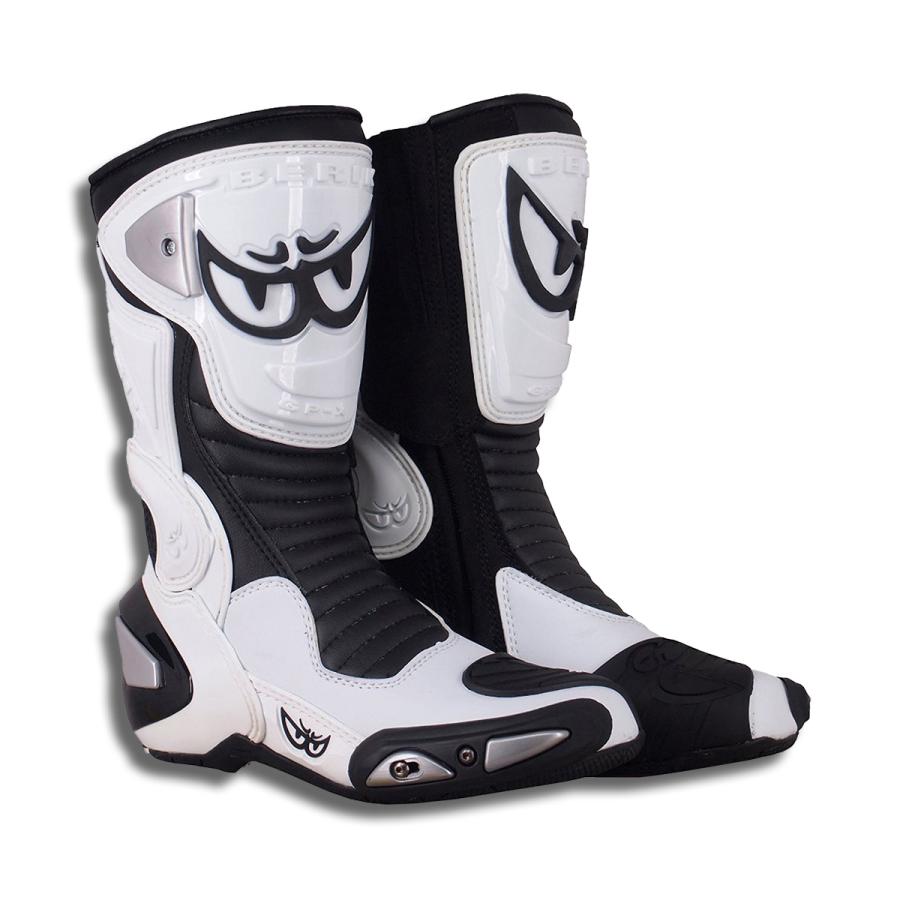 BERIK】 ベリック レーシングブーツ BOT-1289-BK WHITE RACING BOOTS 