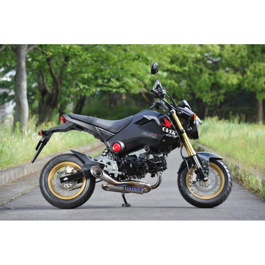 OVER RACING オーヴァー スパイラル フルチタンマフラー GROM(13-20